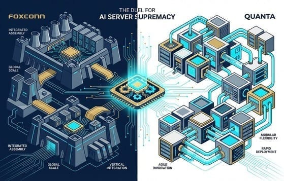 7-2-1 Giants' Direct Confrontation: Hon Hai (2317) vs. Quanta (2382) for NVIDIA GB200 NVL72 Dominance