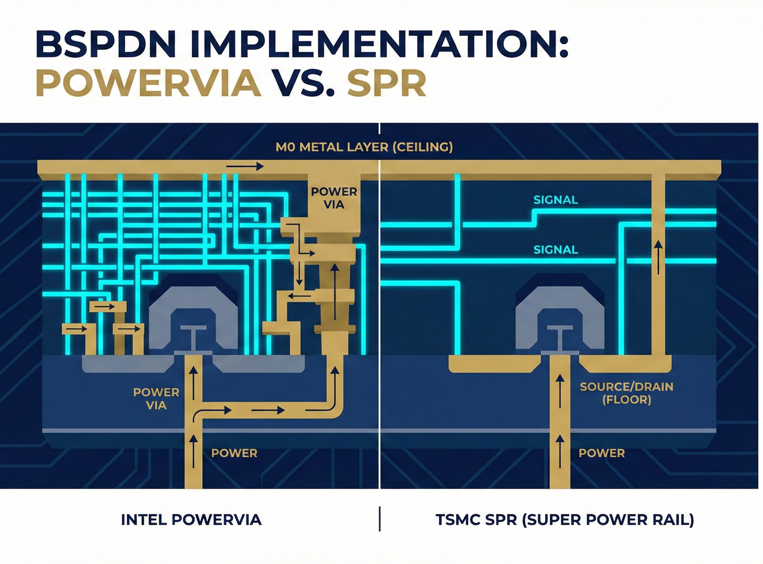 2-7-3 The Battle of Approaches — Intel PowerVia vs. TSMC SPR