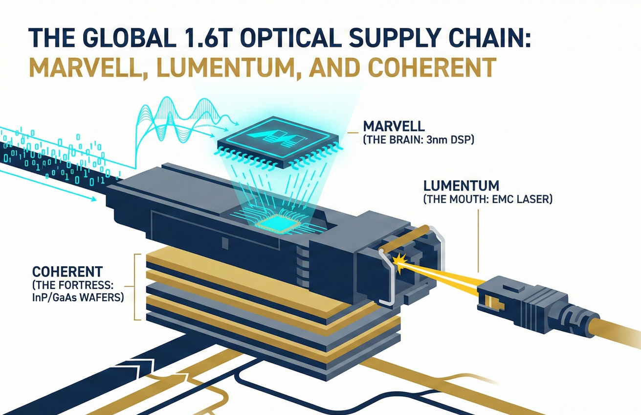 4-3-2 Global Optical Module Dominant Players: Marvell, Lumentum, and Coherent's 1.6T Monopoly Battle